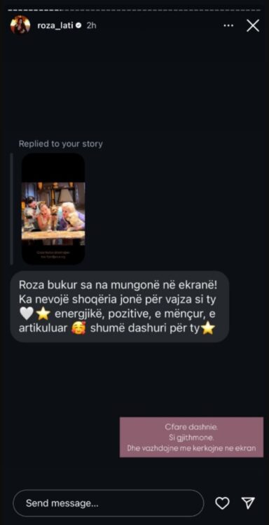 Roza Lati tronditë me rrëfimin, tregon pse u largua nga ekrani