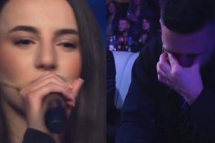 Publiku shpërthen në lot teksa vajza e Dr. Florit këndon këngën e të atit në skenë (Video)