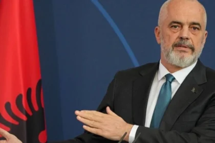 edi rama perplaset me eurodeputetit britanik, Nigel Farage