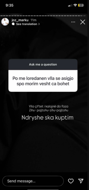 I dinim të ndarë, Joz Marku poston foton e papritur në lidhje me Loredanën!
