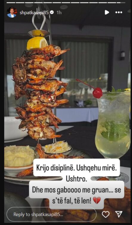 ‘Mos gabo me gruan se të len’, Zemerthyer Shpat Kasapi reagon per here te pare e la gruaja...