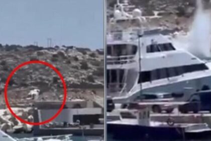 E frikshme në Greqi, helikopteri me turistë rrëzohet në det (Video)