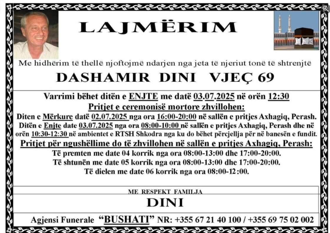 Mes lotëve dhe dhimbjes së madhe, nesër i jepet lamtumira e fundit gazetarit të njohur shqiptar!