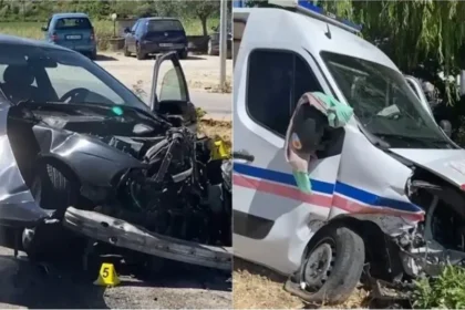 Aksident në vend! BMW i pret rrugën autoambulancës, pIagoset pacienti, 3 persona...